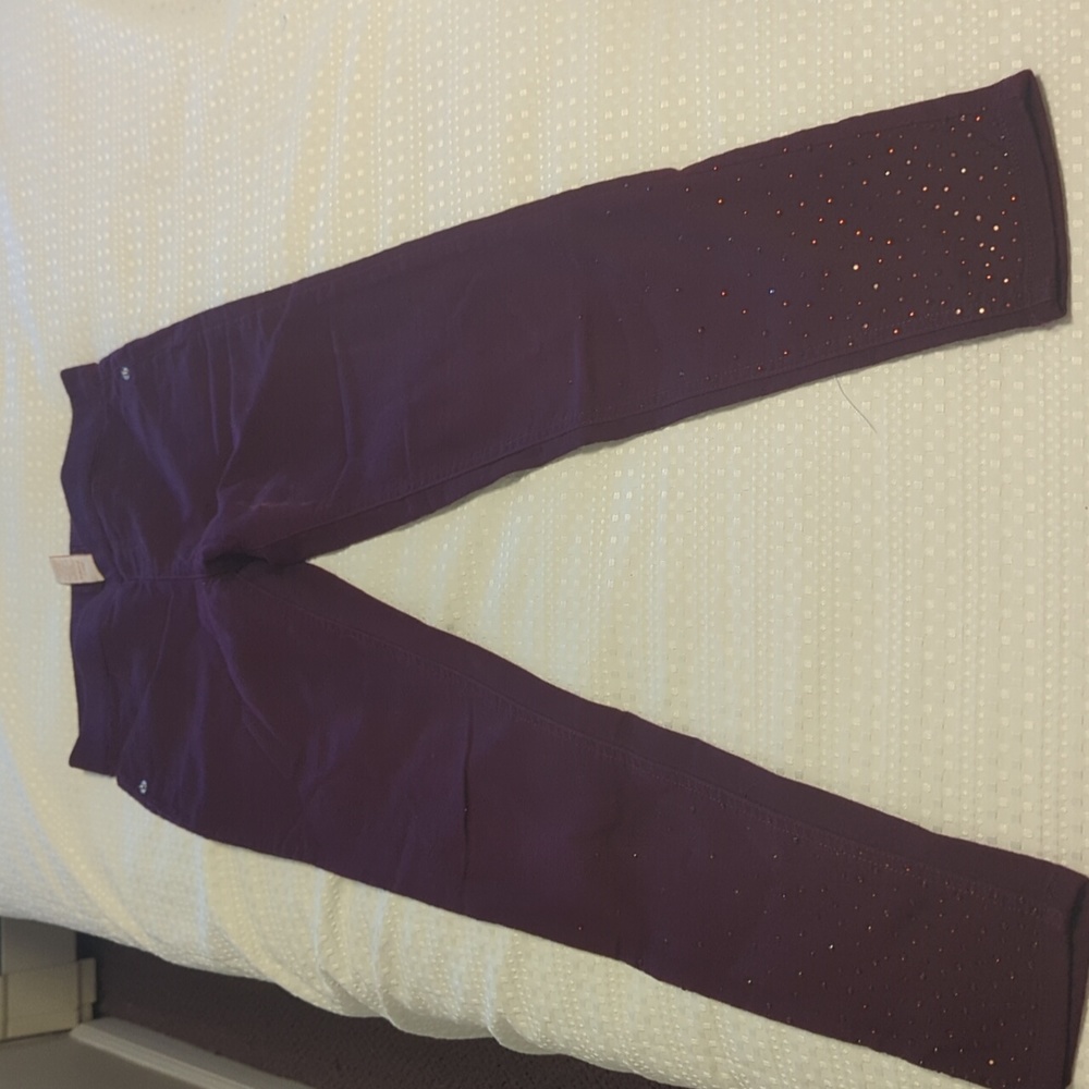 Justice Red and sparkle jeans
